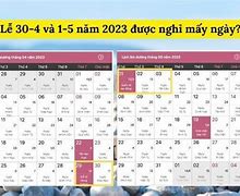 Lịch Nghỉ Lễ 30/4 1/5 Năm 2025